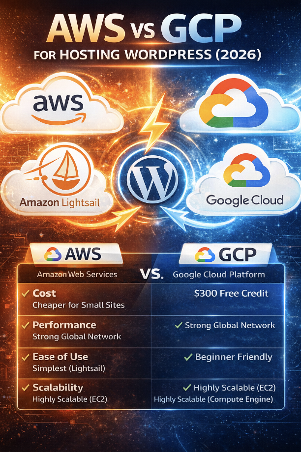 AWS vs GCP for Hosting WordPress (2026)